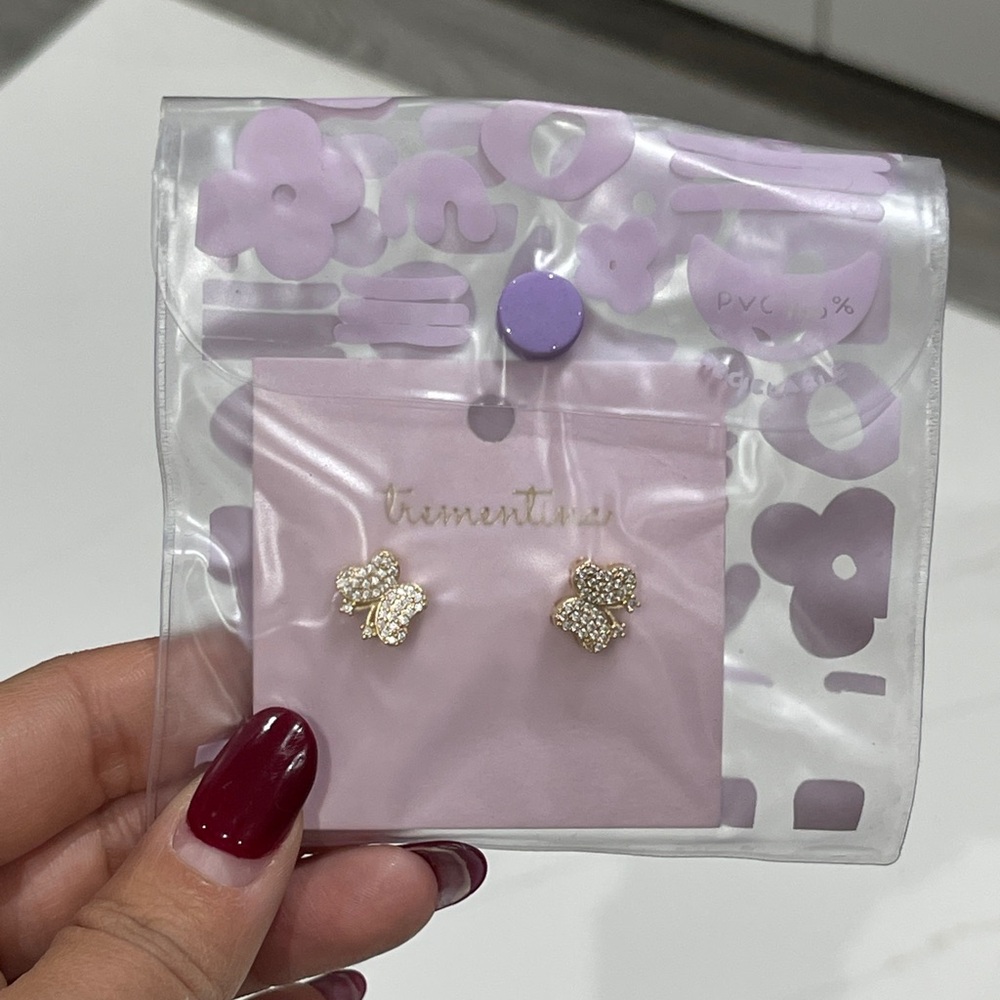 Gold Butterfly Earrings